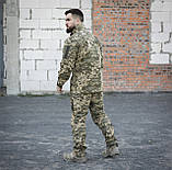 Військова тактична форма 3в1 SHARK GEN-2 (кітель+штани 7 кишень з наколінниками +сорочка убакс) піксель, фото 4