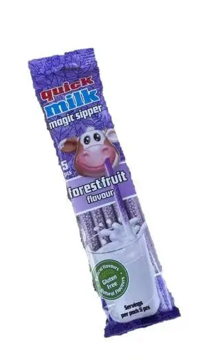 Трубочки для молока зі смаками Quick Milk Sipper Forest Fruit 30 г.