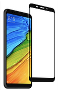 Захисне скло для Xiaomi Redmi 5 Plus Full Glue (0.3 мм, 3D, з олеофобним покриттям) колір чорний