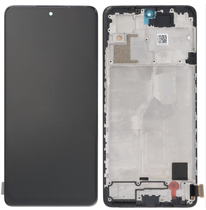 Дисплей (екран) для Xiaomi Redmi Note 10 Pro 4G/Note 10 Pro Max, чорний, OLED, з передньою панеллю