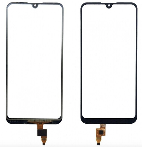 Сенсорний екран ZTE Blade V10 Vita, чорний, з OCA-плівкою, фото 1