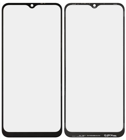 Скло корпусу для Vivo Y21 2021/Y21s/Y02s/Y16, чорне, з OCA-плівкою, фото 1