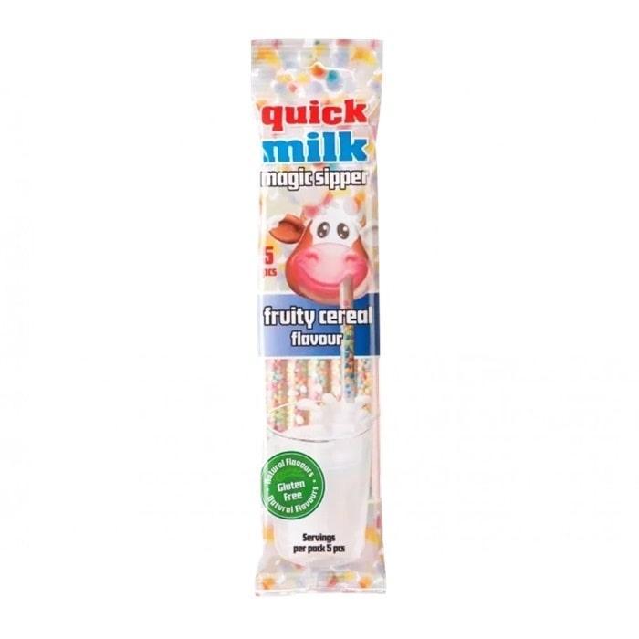Трубочки для молока зі смаками Quick Milk Sipper Fryity Cereal 30 г.