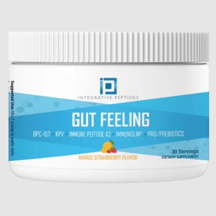 Integrative Peptides Gut Feeling / Пептиди BPC-157, KPV і А2 для здоров'я ШКТ (Манго) 30 порцій