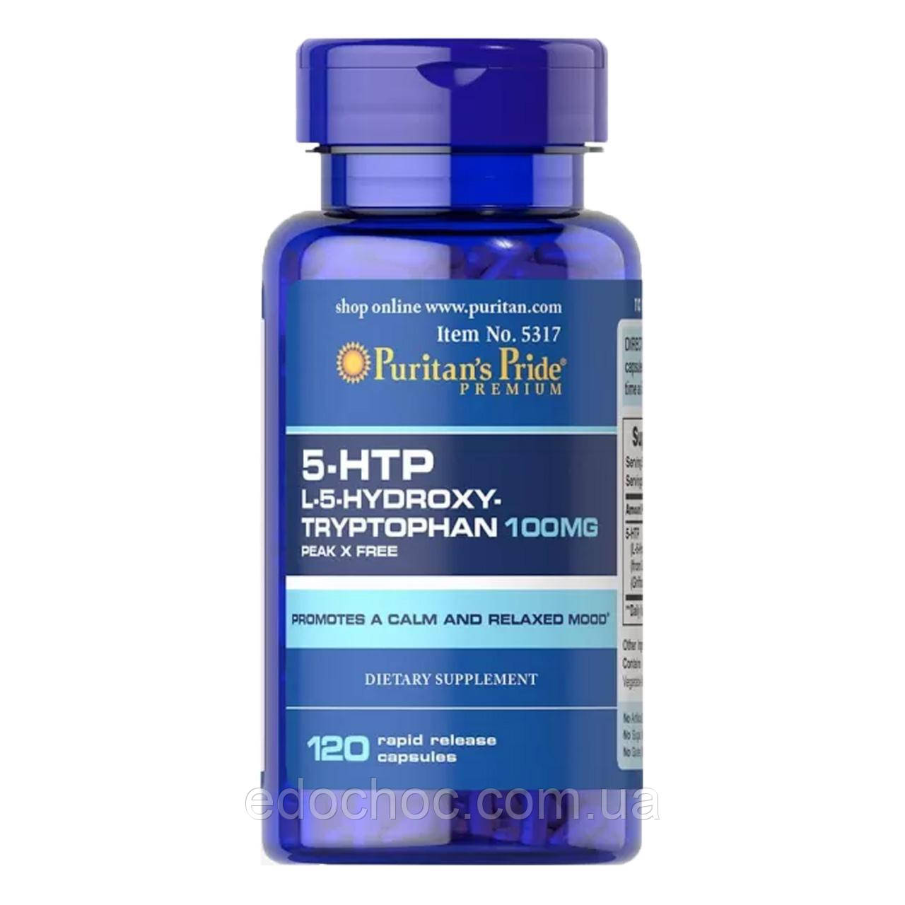 5-гідрокситриптофан швидкого вивільнення (5-HTP) 100 мг 60 капсул PTP-15315