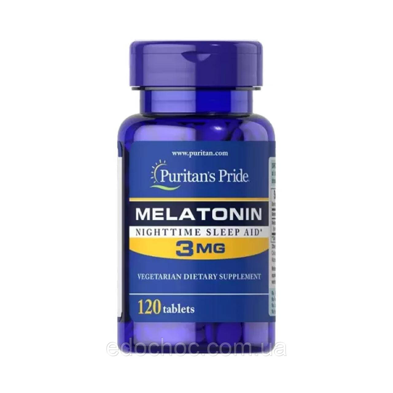 Мелатонін (Melatonin) 3 мг 120 таблеток PTP-17904