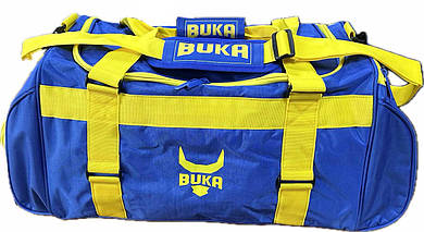Сумка спортивна BUKA р.63x33x30см синій/жовтий