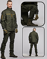 Летние военные брюки хаки рип стоп тактические брюки хаки на липучке качественные штурмовые брюки для всу WAS