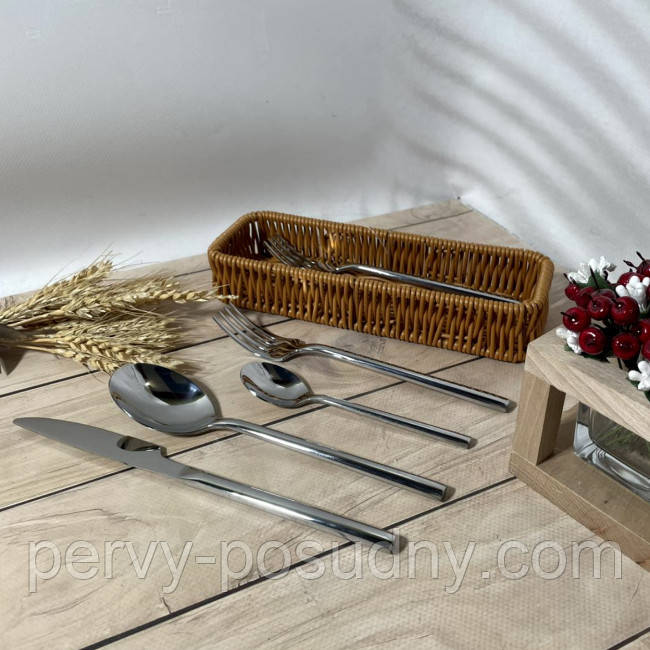 Набір столових приладів із нержавіючої сталі з 24 предметів ВС-80, фото 1