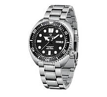 PAGANI DESIGN PD-1696 TORTOISE SEIKO NH36 200M WATER PROOF STEEL BRACELET