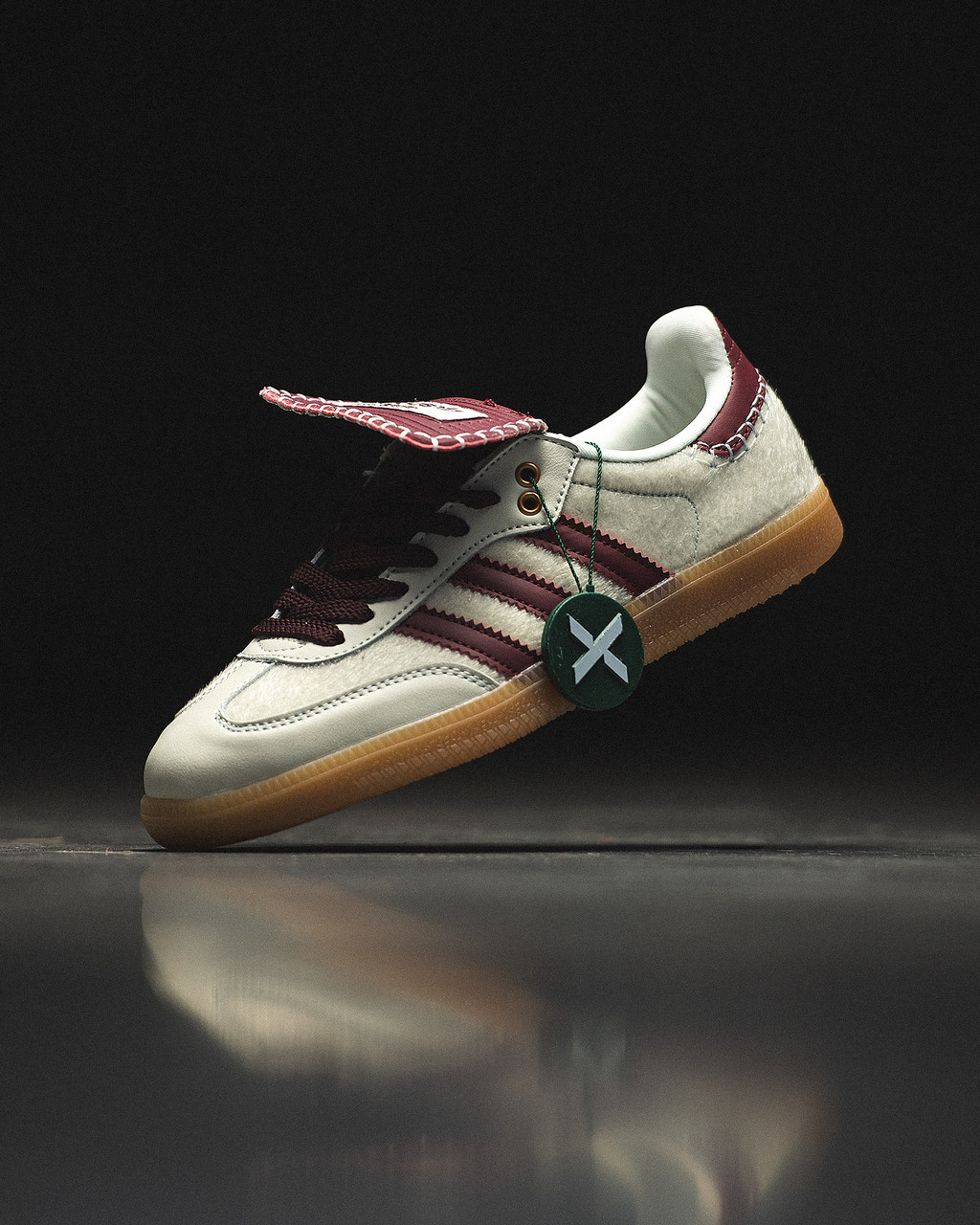 Жіночі Кросівки Adidas Samba Pony x Wales Bonner Cream / Адідас Самба Поні Уельс Боннер