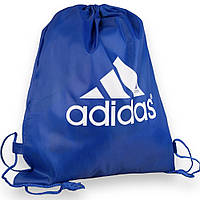 Рюкзак-мішок на шнурках, 31х42см, синій, тканина поліестер, для взуття, речей чи м'яча