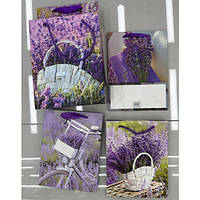 Пакет подарочный бумажный M "Lavender" 26*32*10см WW02813-M ish