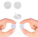 Самоклеюча застібка липучка 25 мм 80 штук (40 пар) Magic Sticker White, фото 5