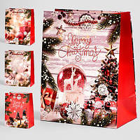 Пакет новогодний бумажный S "Happy Holidays" 18*23*10см R91063-S ish