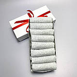 Набір шкарпеток чоловічих коротких сірих літніх легких базових однотонних 41-45 8 пар у подарунковій коробці BG, фото 8