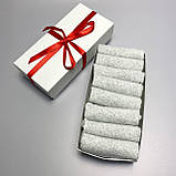 Набір шкарпеток чоловічих коротких сірих літніх легких базових однотонних 41-45 8 пар у подарунковій коробці BG, фото 4