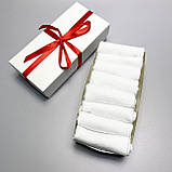 Комплект шкарпеток жіночих коротких білих легких бавовняних 36-40 8 пар на креативний подарунок дівчині BG, фото 2