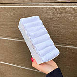 Комплект шкарпеток жіночих коротких білих легких бавовняних 36-40 8 пар на креативний подарунок дівчині BG, фото 8