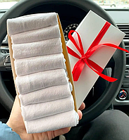 Комплект шкарпеток чоловічих коротких білих легких стильних однотонних 41-45 8 шт. на подарунок парню BG