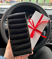 Набір шкарпеток жіночих коротких чорних літніх трикотажних 36-40 8 пар на крутий подарунок дівчині BG