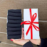 Набір шкарпеток жіночих коротких чорних літніх трикотажних 36-40 8 пар на крутий подарунок дівчині BG, фото 9