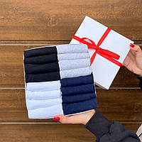 Набір шкарпеток чоловічих коротких легких базових однотонних якісних 41-45 16 пар для хлопця BG