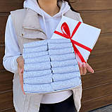 Комплект шкарпеток чоловічих коротких літніх сірих базових міцних 41-45 16 пар у подарунковому пакованні BG, фото 4