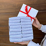 Прикольний бокс шкарпеток жіночих коротких сірих бавовняних 36-40 16 пар на подарунок дівчині BG, фото 7