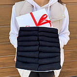 Бокс шкарпеток жіночих укорочених літніх чорних однотонних 36-40 16 шт. у подарунковому пакованні для жінок BG, фото 2