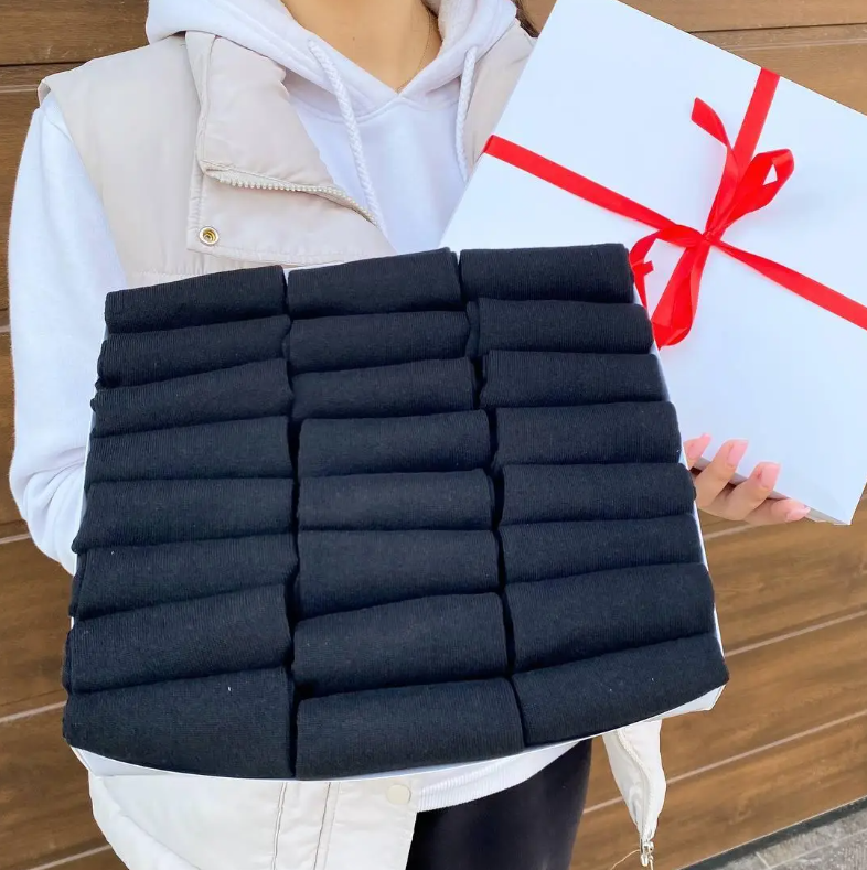 Комплект шкарпеток чоловічих коротких літніх чорних базових повсякденних 41-45 24 шт. у крутій подарунковій коробці BG, фото 1