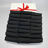 Комплект шкарпеток чоловічих коротких літніх чорних базових повсякденних 41-45 24 шт. у крутій подарунковій коробці BG, фото 5