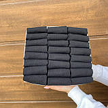 Комплект шкарпеток чоловічих коротких літніх чорних базових повсякденних 41-45 24 шт. у крутій подарунковій коробці BG, фото 9