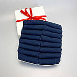 Прикольний комплект шкарпеток жіночих коротких синіх якісних 36-40 16 пар на подарунок жінці BG, фото 3