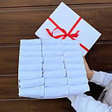 Набір шкарпеток чоловічих коротких літніх білих базових якісних 41-45 24 пари для чоловіків на подарунок BG, фото 6