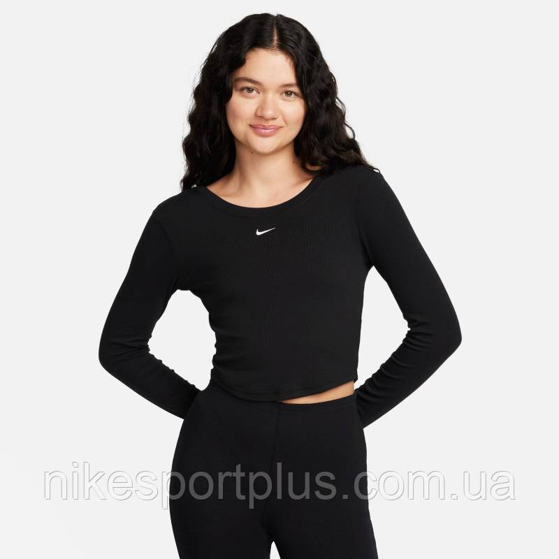 ФУТБОЛКА З ДОВГ. РУК W NSW NK CHLL KNT  MRIB LS TOP FN3661-010