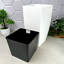 Подвійний вазон 13 л, Квадро Білий Алеана, фото 5