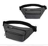 Нагрудна сумка чоловіча, водонепроникна, для мобільного телефона, поясна сумка гуртом Унісекс ОПТ, фото 2