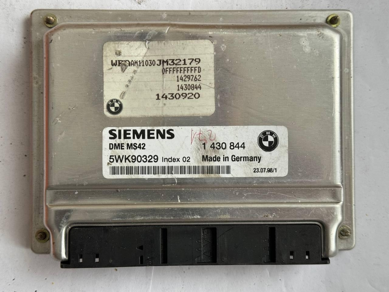 Електронний блок керування BMW Siemens 1 430 844 / 1430844 / 5WK90329 / index 02 / index02, фото 1
