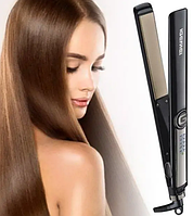Праска для кератинового випрямлення прилад плоский для укладання волосся локонів gemei gm-416