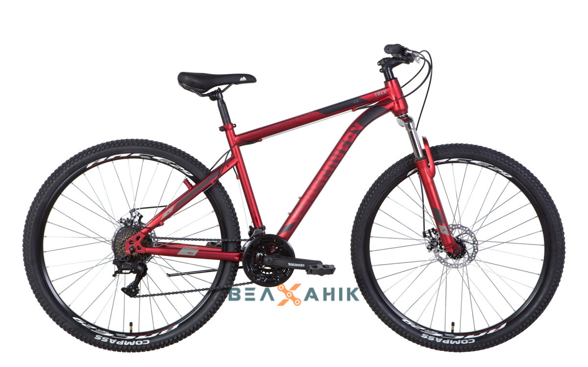 Велосипед 29" Discovery TREK AM DD (рама 19") червоний мат