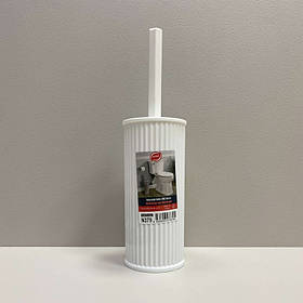 Йоршик для унітазу з пластиковою підставкою 34,5 см Elif Plastik N379 білий