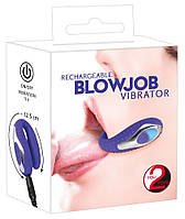 Вібратор для орального сексу Blowjob Vibrator 5 фіолетовий режимів вібрації Кайф