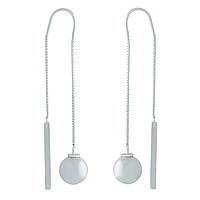 Серебряные серьги Silver Breeze без камней (1951231) PZ, код: 1194338