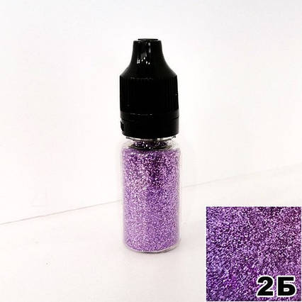 Блискітки Бузкові в пляшечці з дозатором 10 мл, глітер сухий