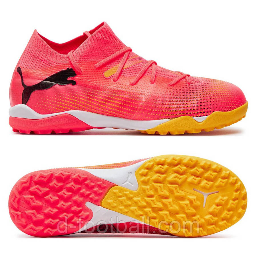 Сороконіжки дитячі Puma FUTURE 7 Match TT + Mid Jr 107731-03, Рожевий, Розмір (EU) — 38