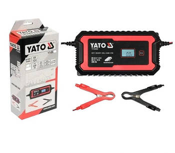 Зарядний пристрій YATO з LCD дисплеєм YATO YT-83002 6V-2А 12V-10А, МАКС. 200 Aгод