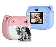 Детская цифровая фотокамера мгновенной печати с термопринтером | детский фотоапарат с печатью