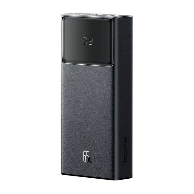 УМБ Baseus Star-Lord Digital Display 20000mAh 65W 6A з технологією QC3.0+PD3.0 2USB+Type-C + Кабель USB to Type-C | Чорний