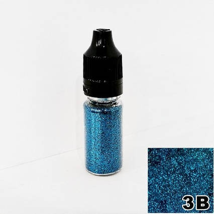 Блискітки Блакитні в пляшечці з дозатором 10 мл, глітер сухий